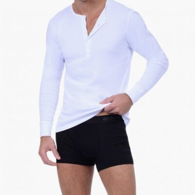 2(X)IST Sale Online Essential Cotton Long Sleeve Henley