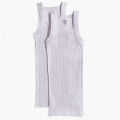 2(X)IST Closeout Sale Essential Cotton Square-Cut Tank 2-Pack