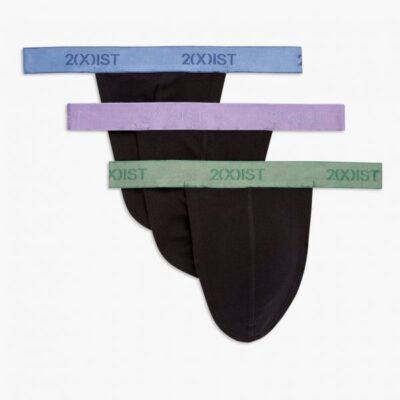 2(X)IST Quick Delivery Essential Cotton Y-Back Thong 3-Pack