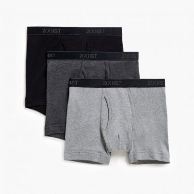 2(X)IST New Threads Essential Cotton Boxer Brief 3-Pack