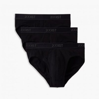 2(X)IST Attractive Essential Cotton No-Show Brief 3-Pack