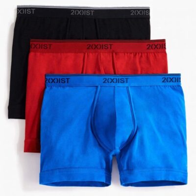 2(X)IST Discounts Cotton Stretch Boxer Brief 3-Pack