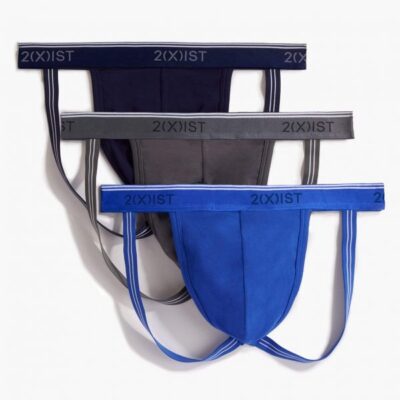 2(X)IST Best Quality Cotton Stretch Jock Strap 3-Pack