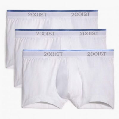 2(X)IST Latest Fashion Cotton Stretch No-Show Trunk 3-Pack