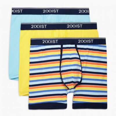 2(X)IST Best Quality Cotton Stretch 6″ Boxer Brief 3-Pack