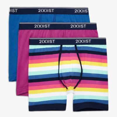 2(X)IST Quick Delivery Cotton Stretch 6″ Boxer Brief 3-Pack